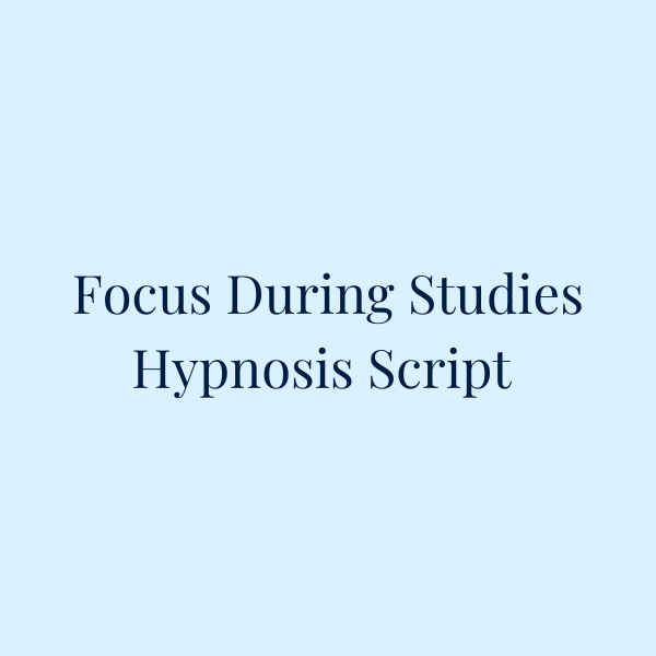 Better Focus During Studies