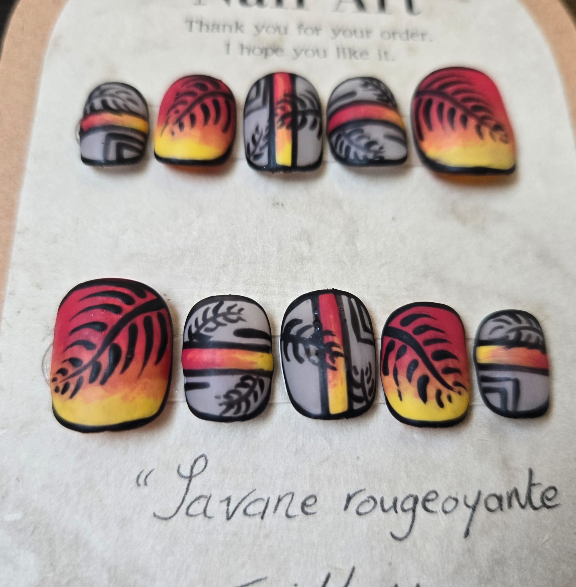 Savane rougeoyante
