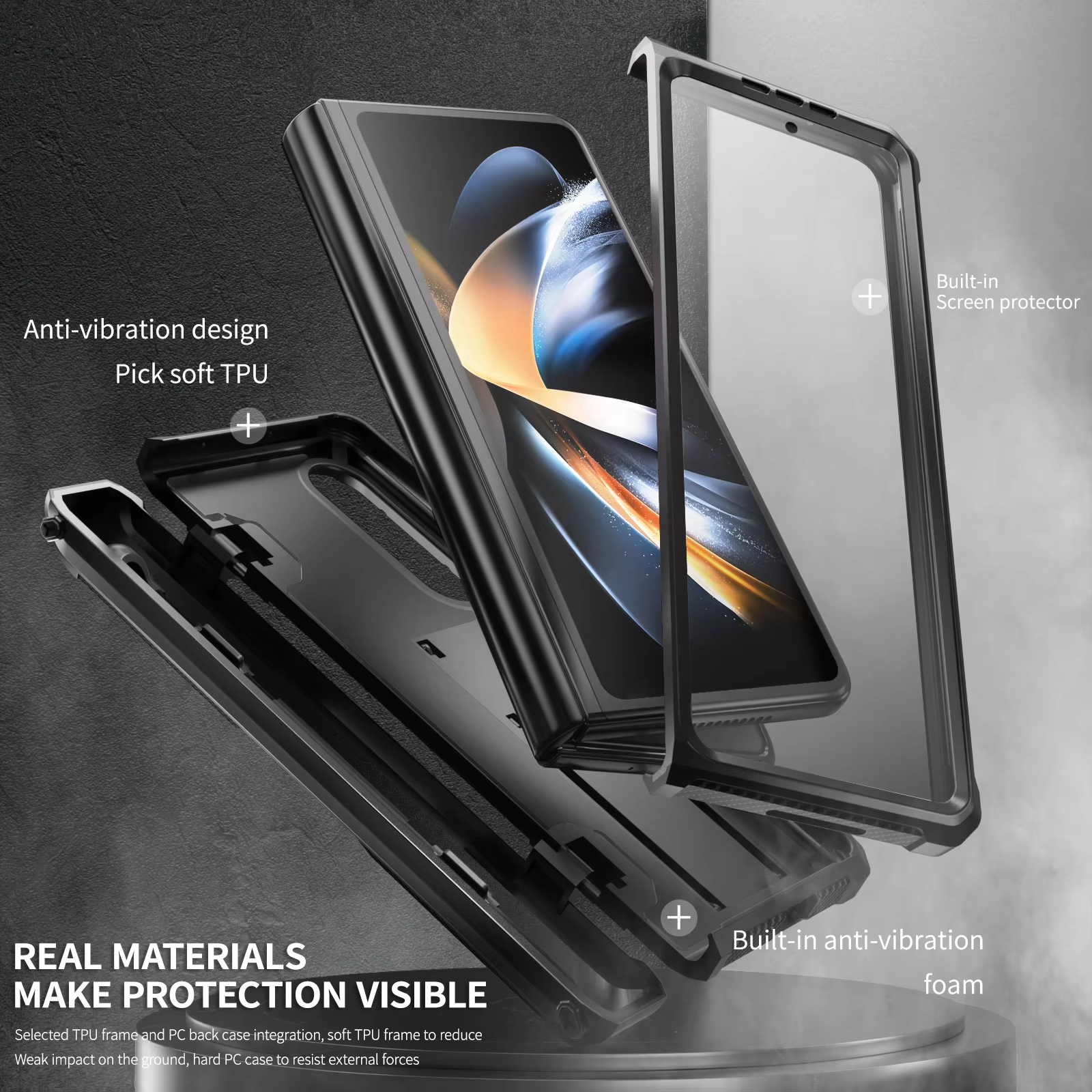 Shockproof Rugged Armor Case For Samsung Galaxy Z Fold 6 SE W25 5 4 3 Kickstand 360 Full Protector Hinge Phone Cover with S Pen