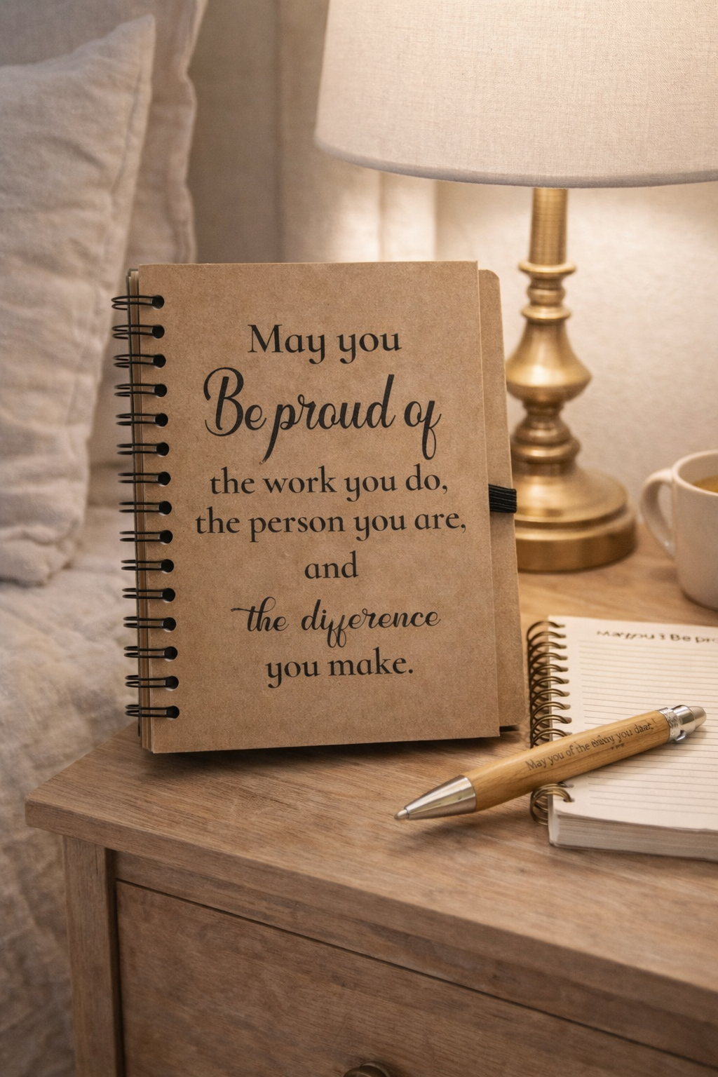 Spiral Lined Journal for Daily Writing & Reflection | Minimalist Blank Notebook for Journaling