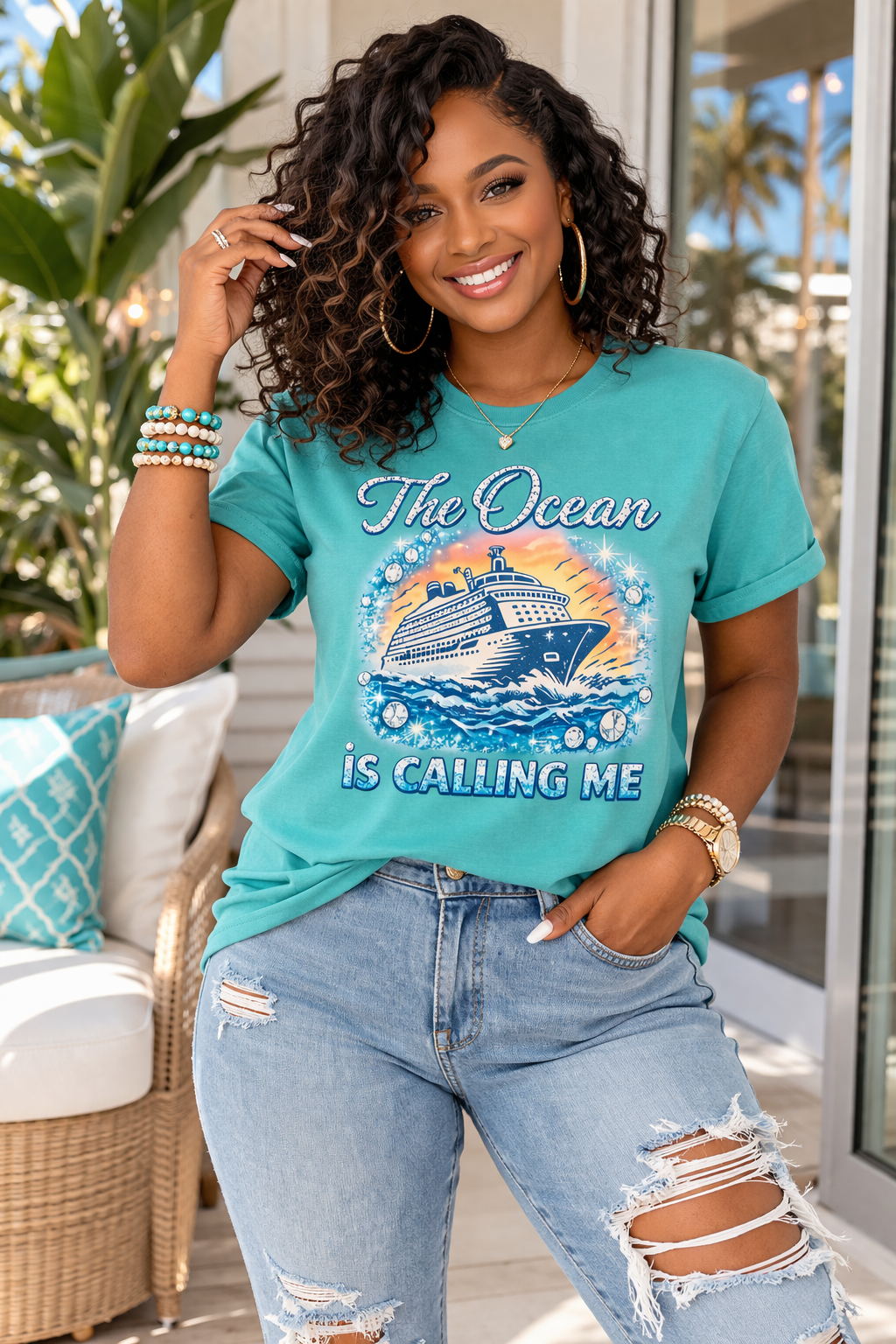 The Ocean is Calling Me T-Shirt