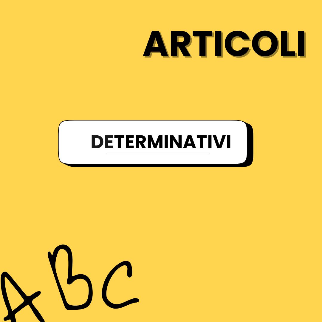 Articoli Determinativi