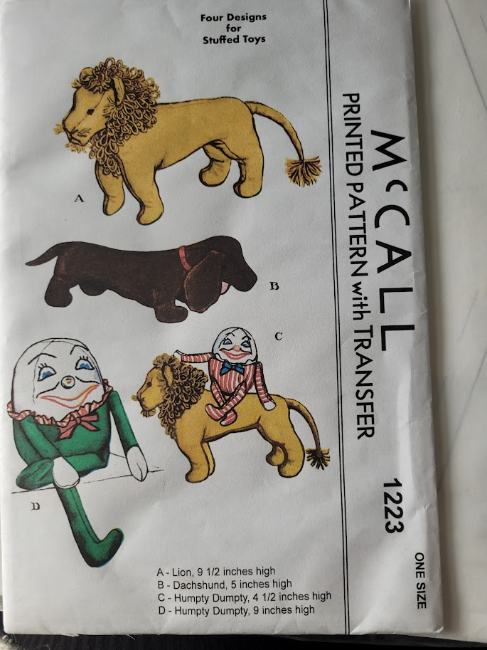 Timeless Vintage Fashion Toy Patterns McCall #1223