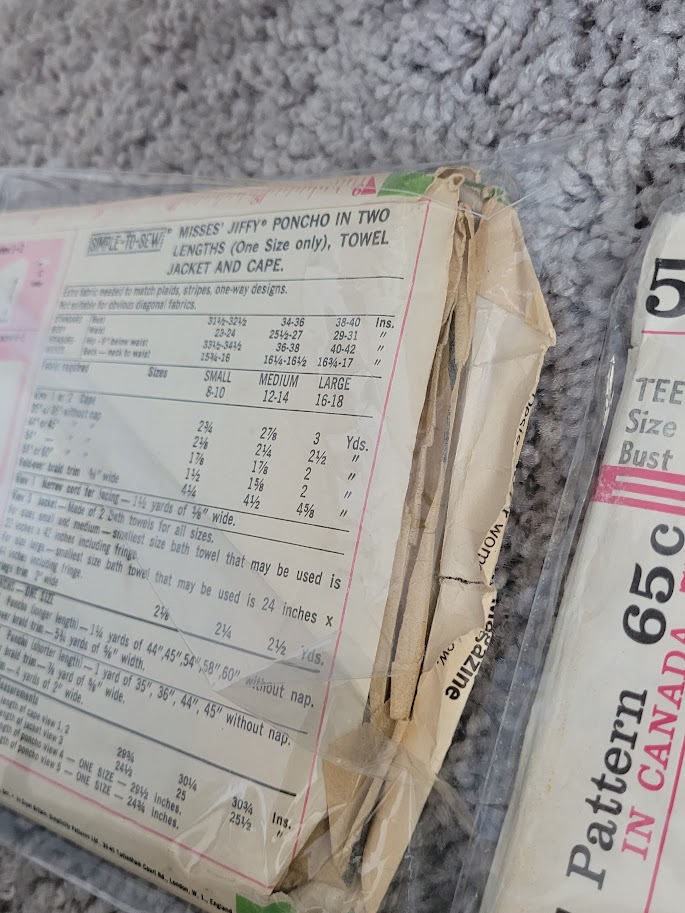 Timeless Vintage Patterns Simplicity Poncho, Cape and Jacket #8850