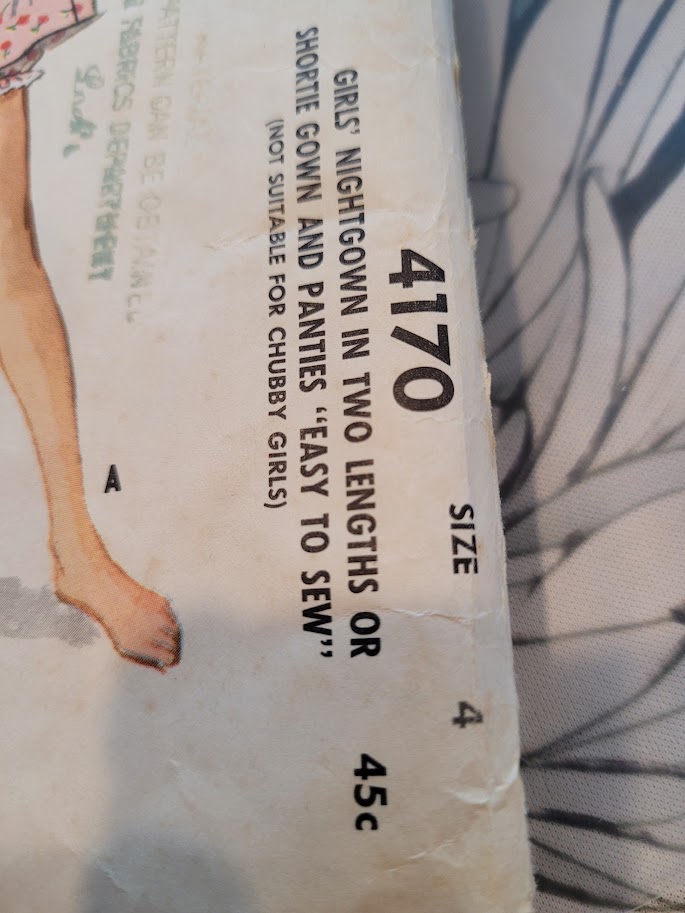 Timeless Vintage Patterns McCall's #4170 Girls Nightgown in Two Lengths