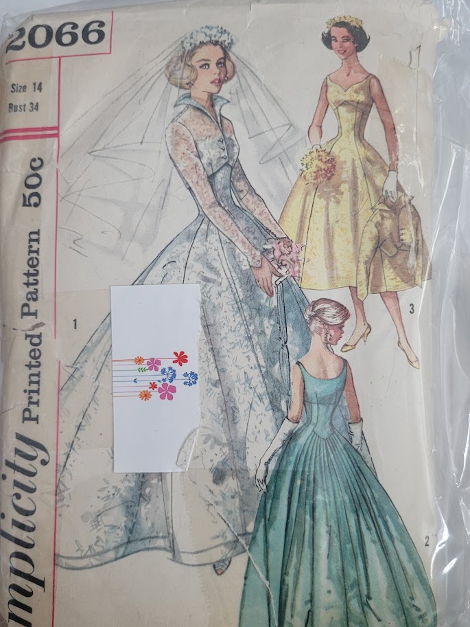 Timeless Vintage Patterns Simplicity # 2066 Bridal