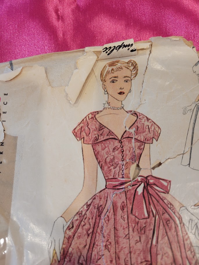 Timeless Vintage Patterns Simplicity # 3555  Junior Miss Evening Dress