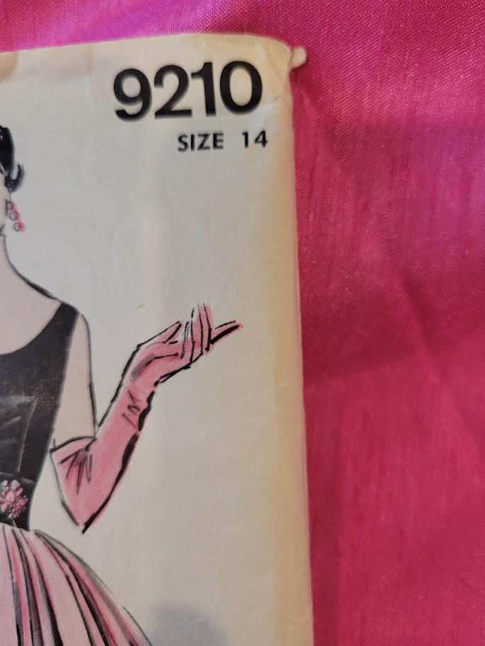 Timeless Vintage Patterns Advance #9210  Size 14 Cocktail Dress
