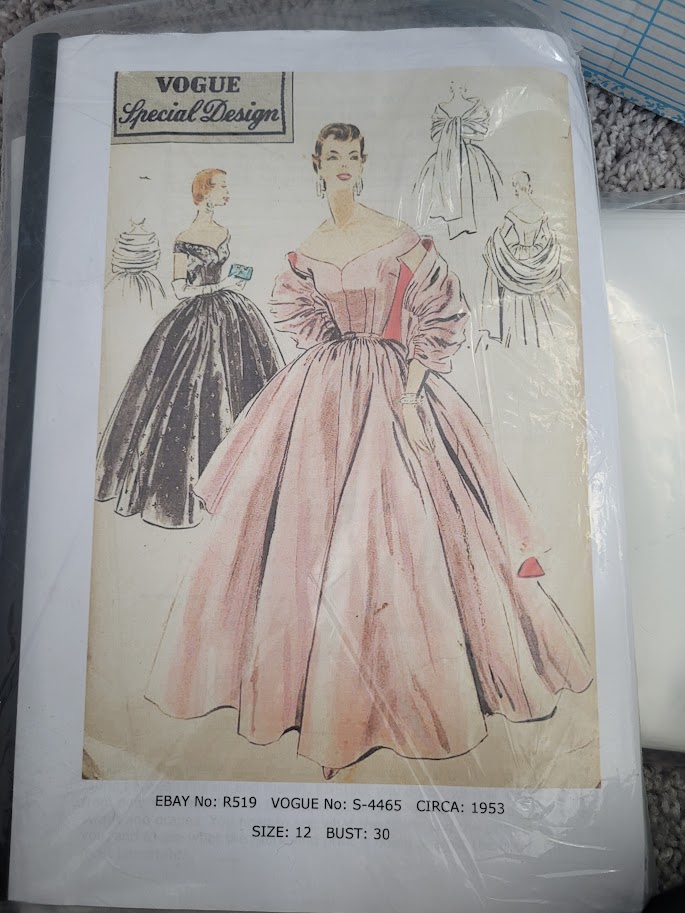 Vogue Vintage Reproduction Pattern Vogue # S 4465 Circa 1953