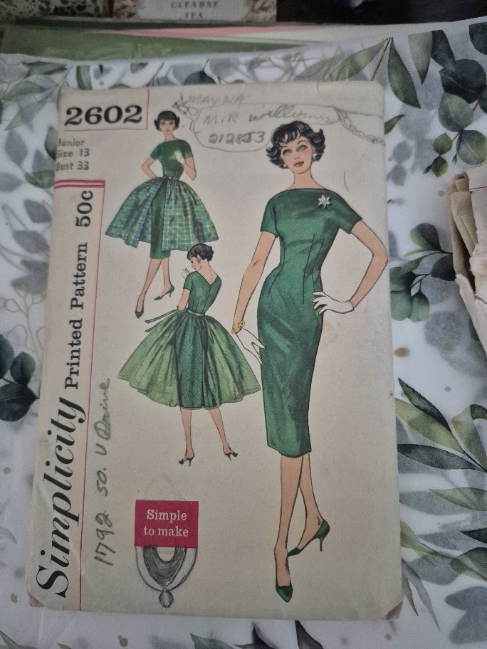 Vintage Simplicity Dress Pattern 2602