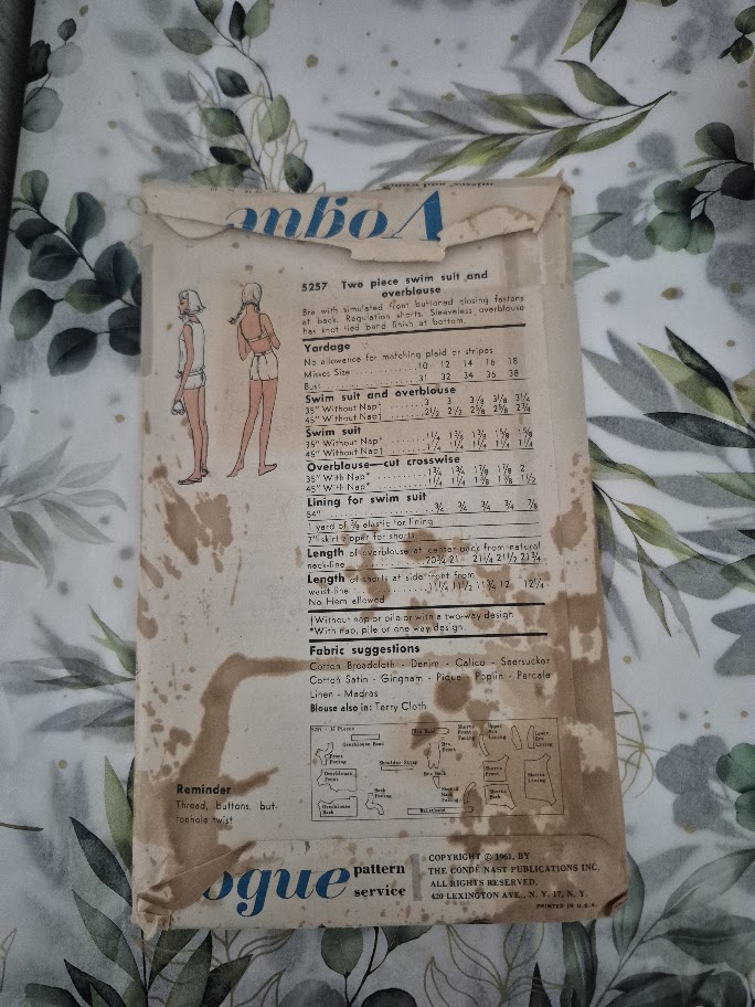 Timeless Vintage Patterns  Vogue Sewing Pattern 5257