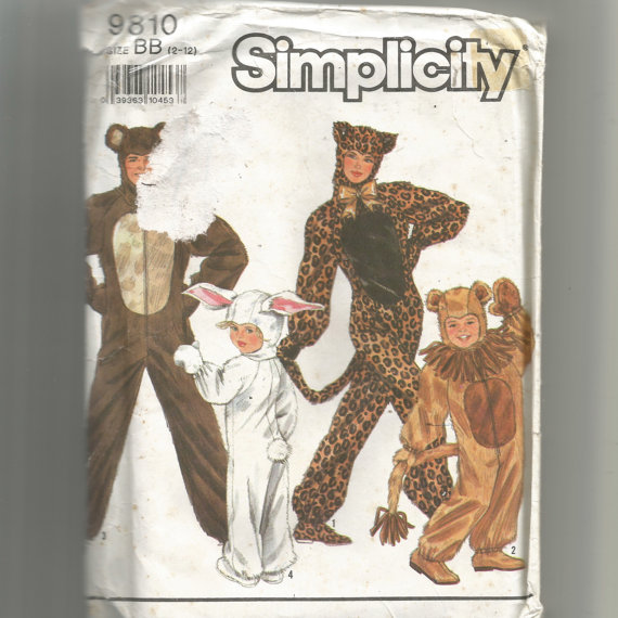Simplicity Pattern # 9810 Size BB 2-12