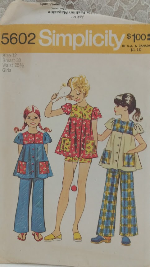 Simplicity Pattern # 5602 Size 12 Breast 30 waist 25.5 Girls