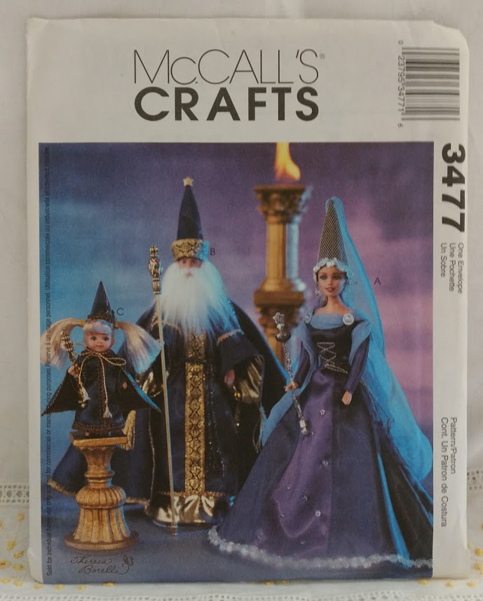 2001 McCalls Pattern # 3477 Size 11.5" Doll