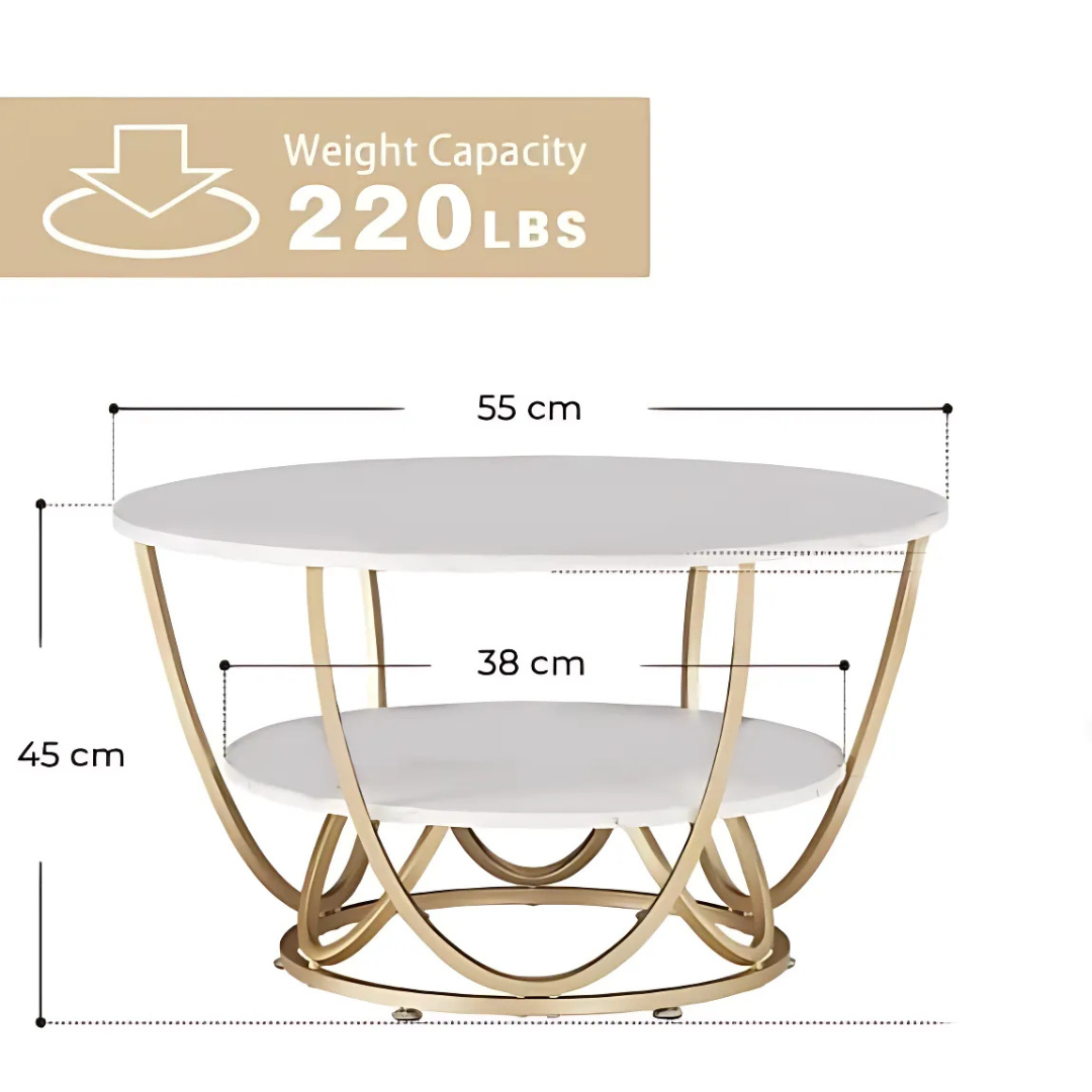 Elegant Marble Coffee Table
