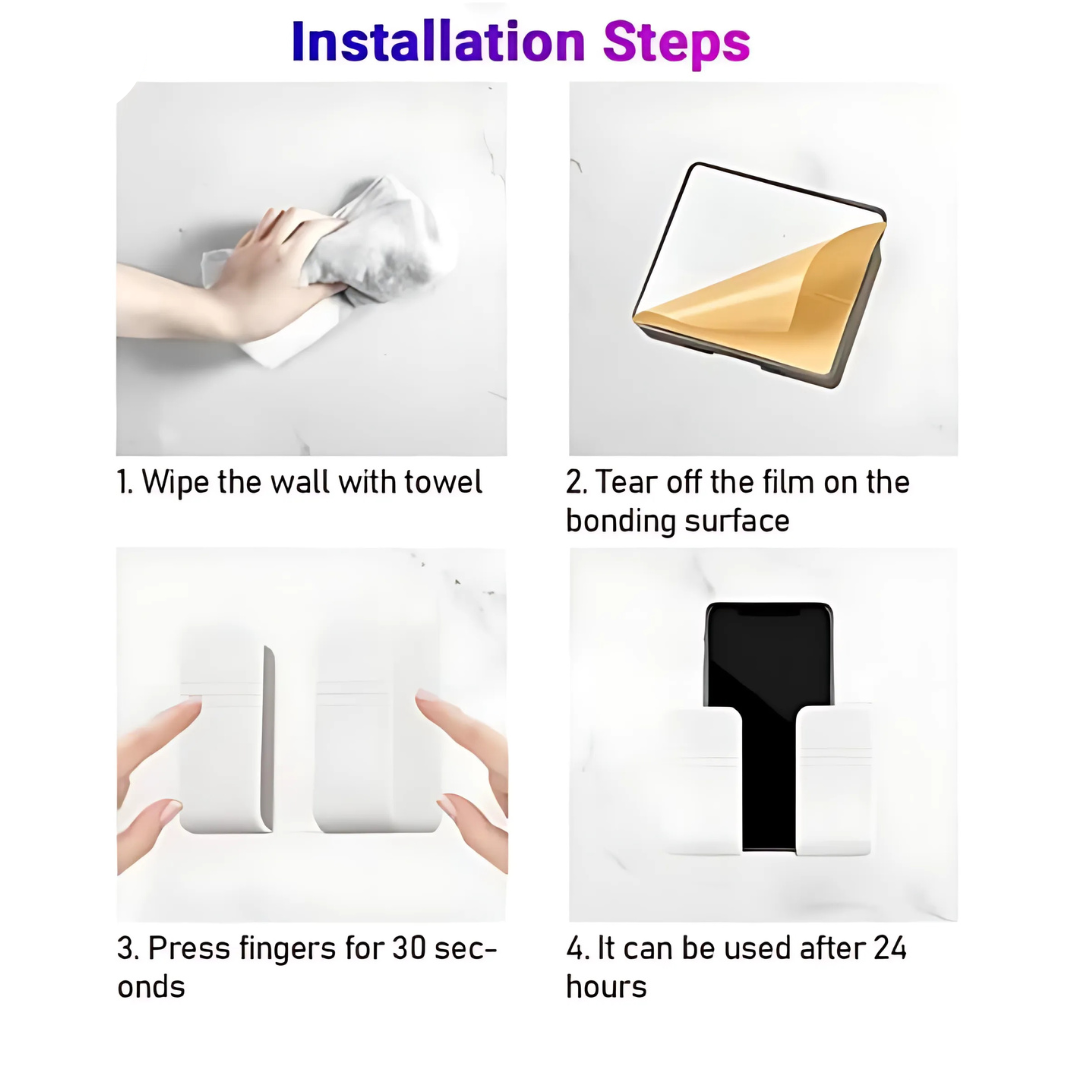 Wall Mounted Mobile Phone Stand, Charging Stand