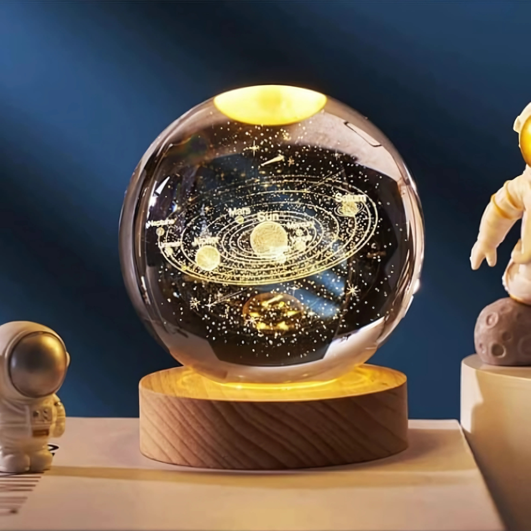 Solar System Crystal Ball Lamp