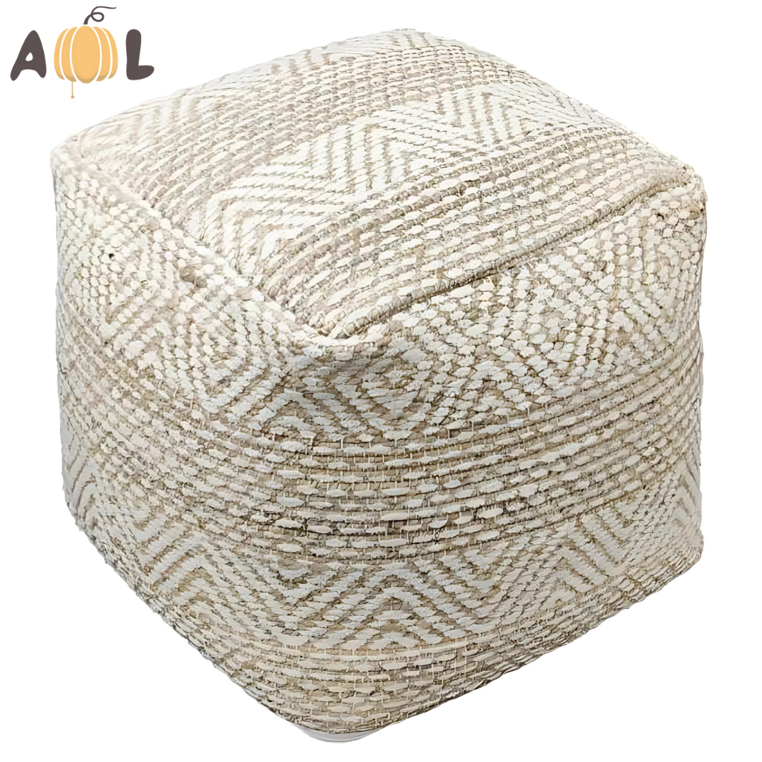 Handmade Woven Pouf