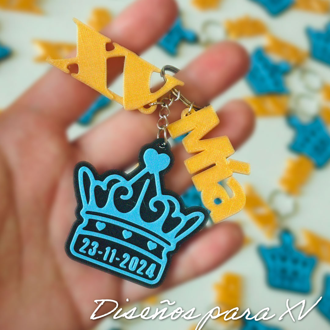 Llaveros para cumpleaños con dije