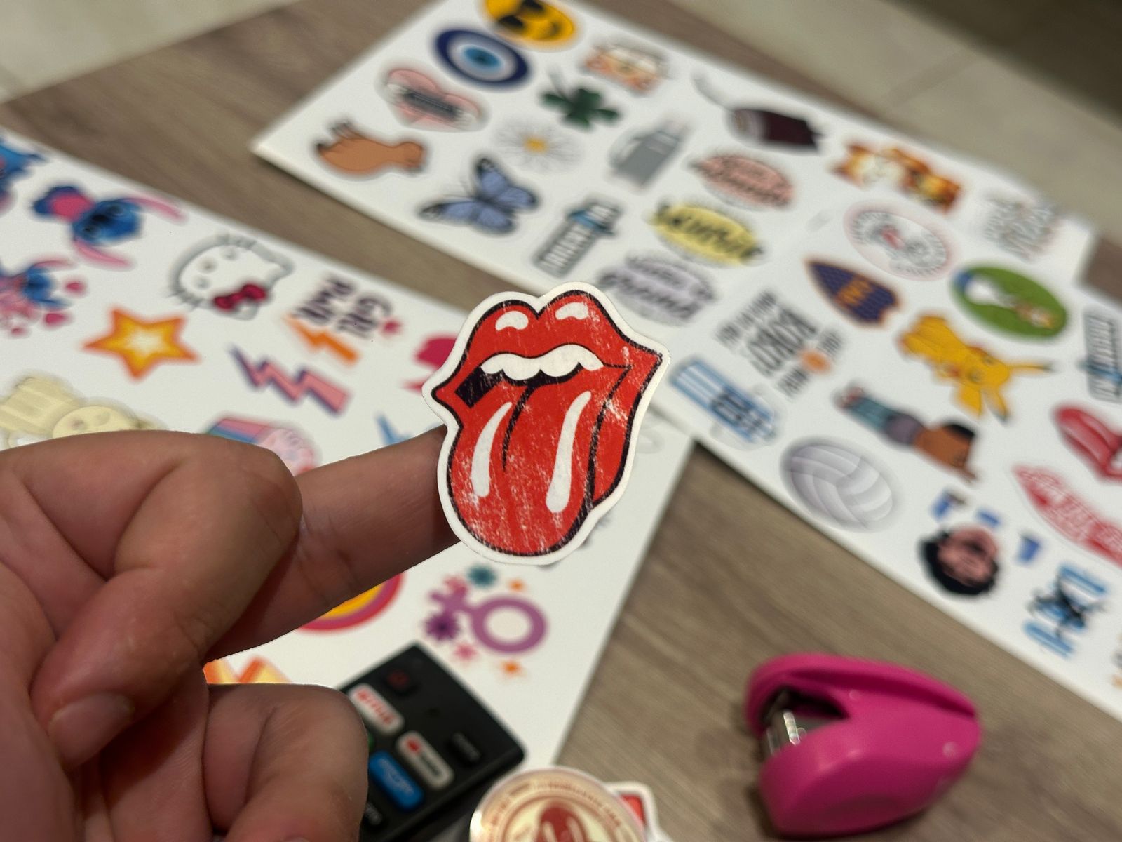 Plancha de sticker 