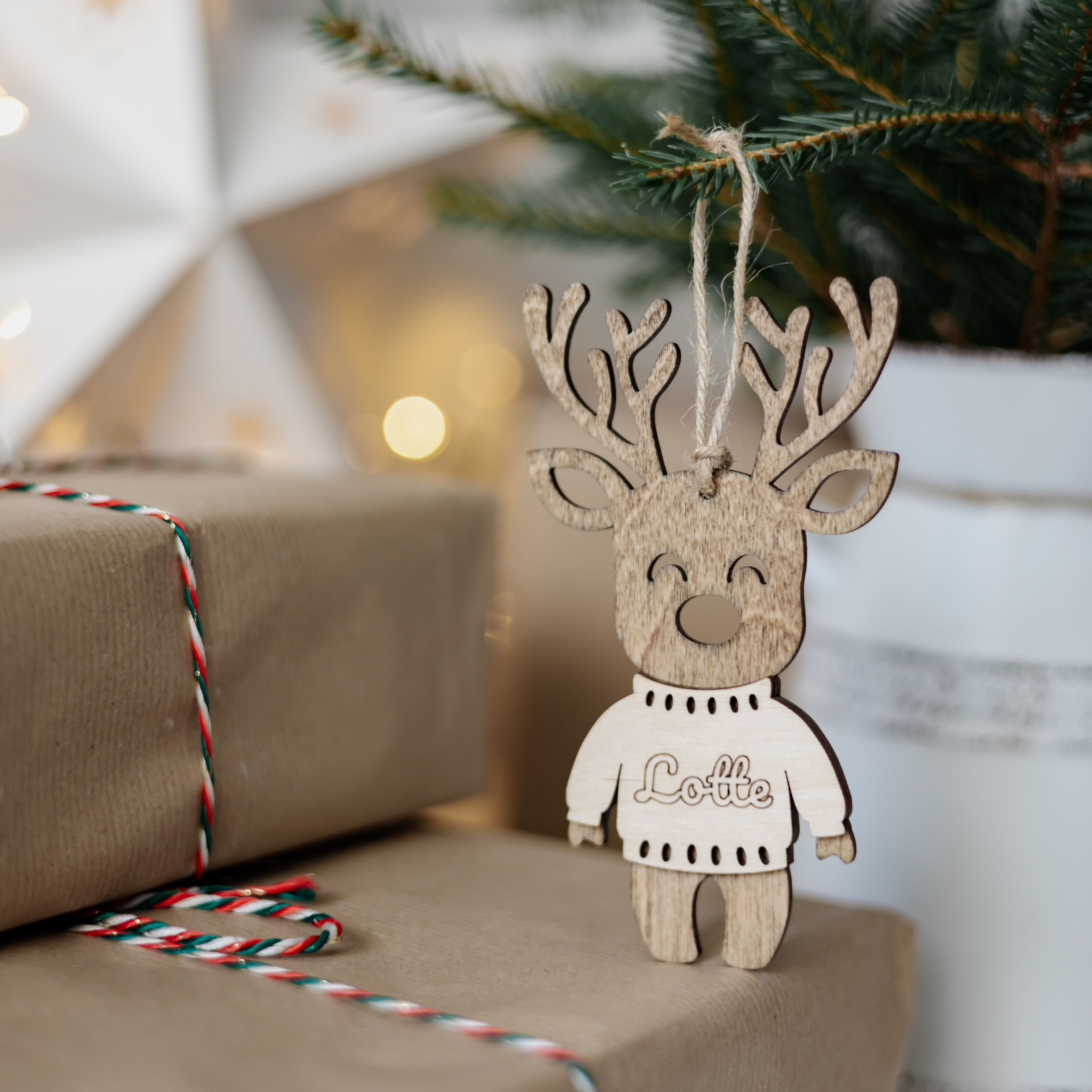 Kalėdinės Ornamentas Elniukas