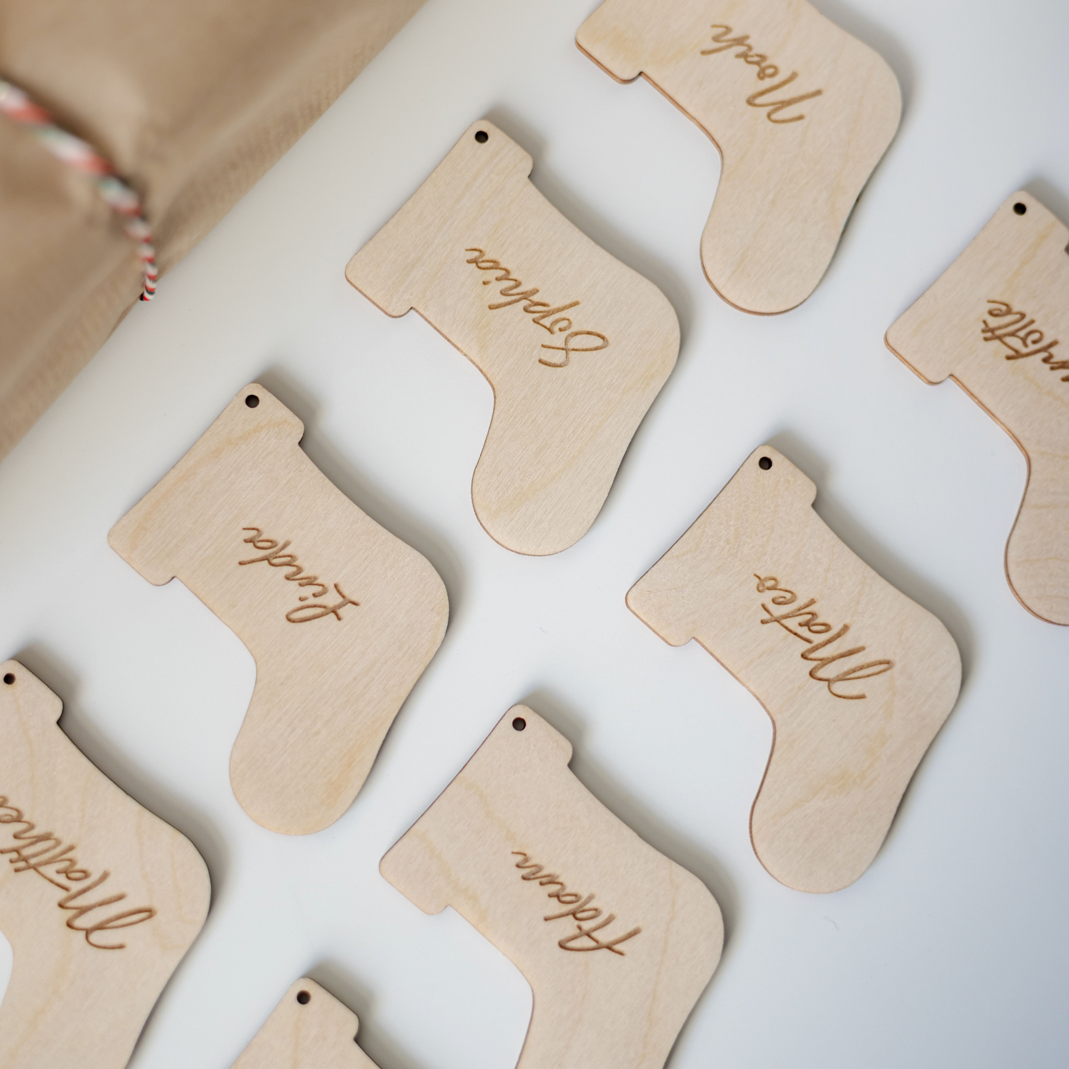 Vardo kortelė Kojinės