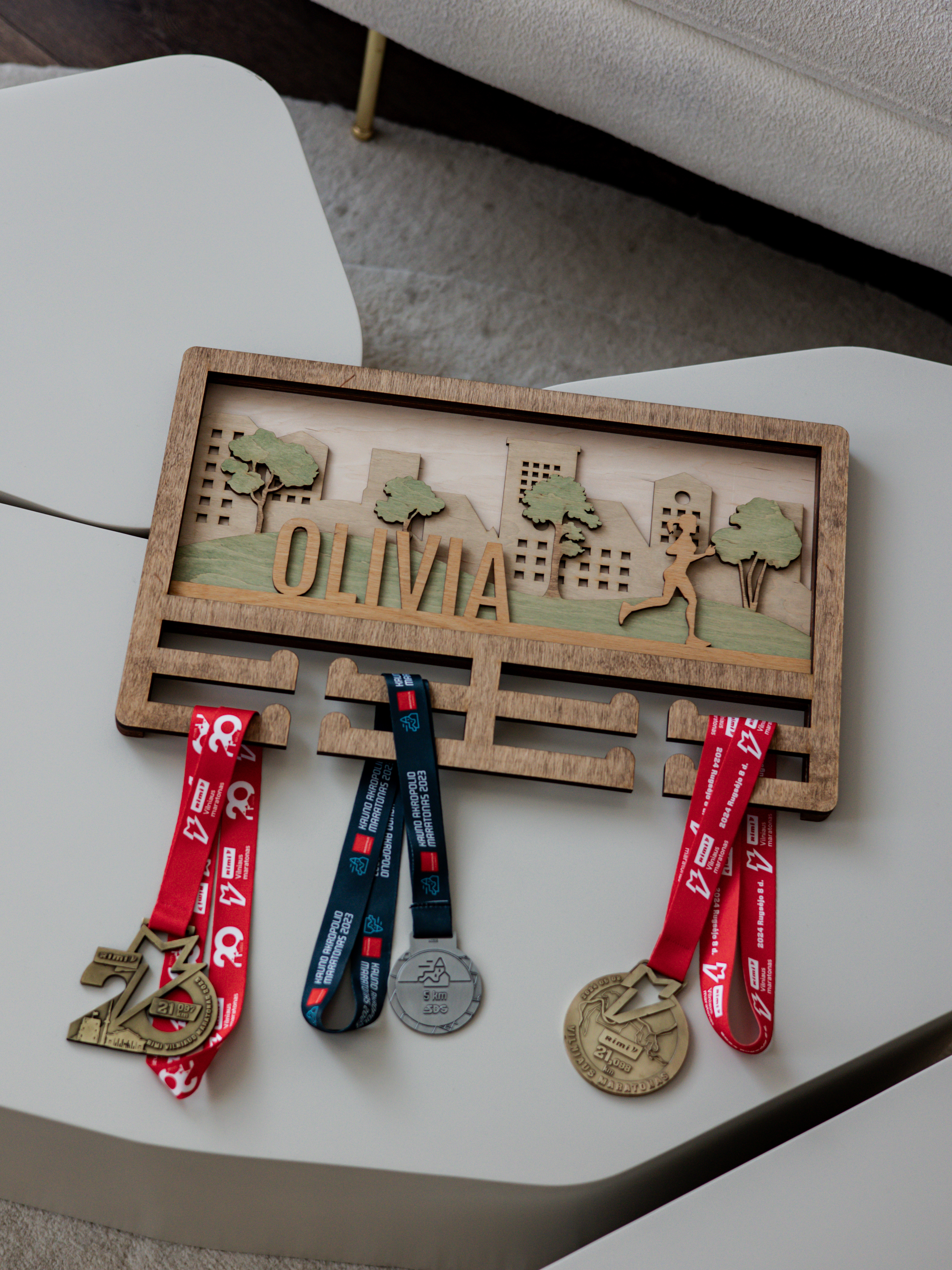 Medalių kabykla Bėgimas (Miestas)