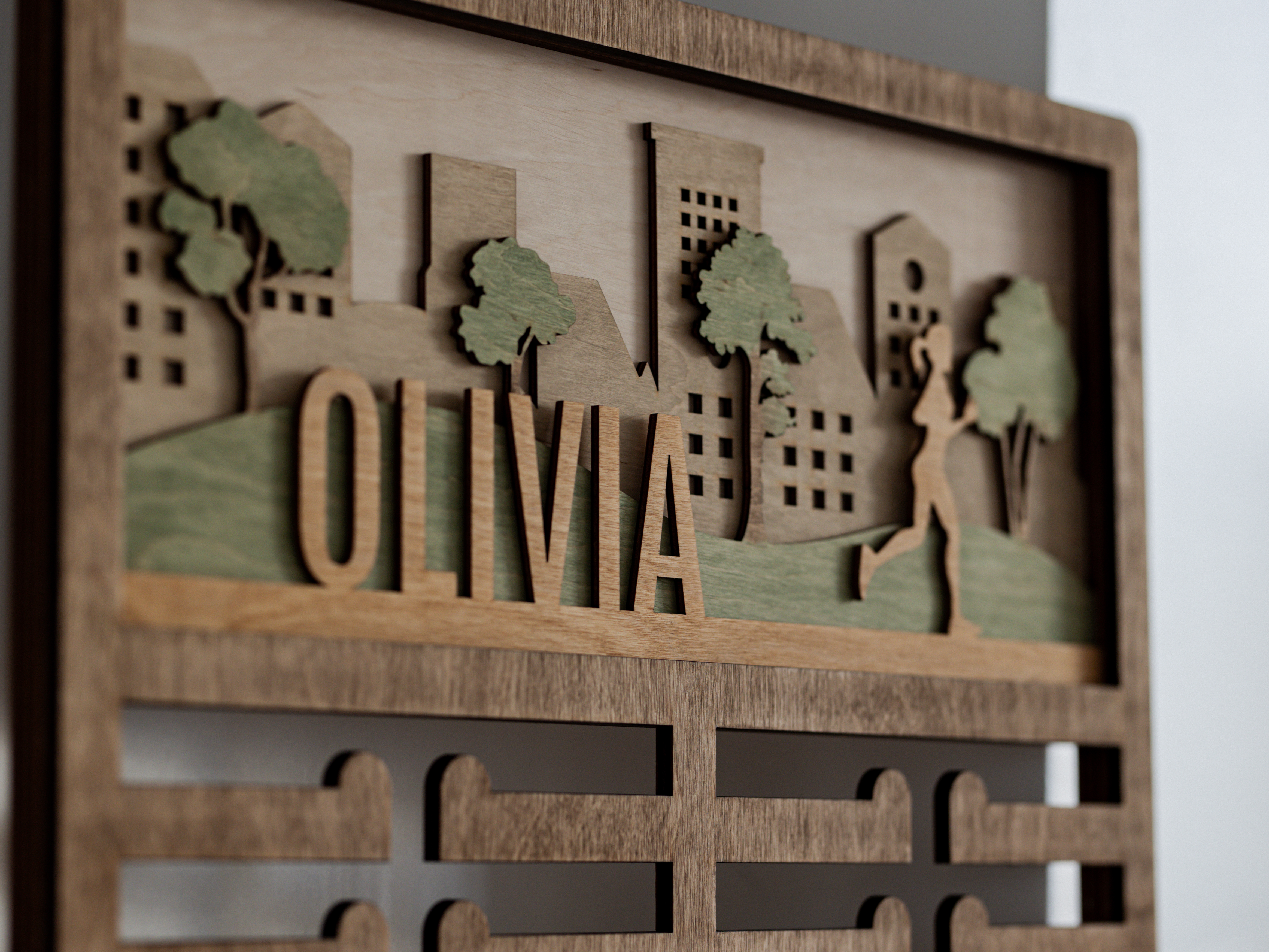 Medalių kabykla Bėgimas (Miestas)