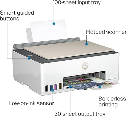 HP Smart Tank 5000: Wireless All-in-One Ink Tank Printer