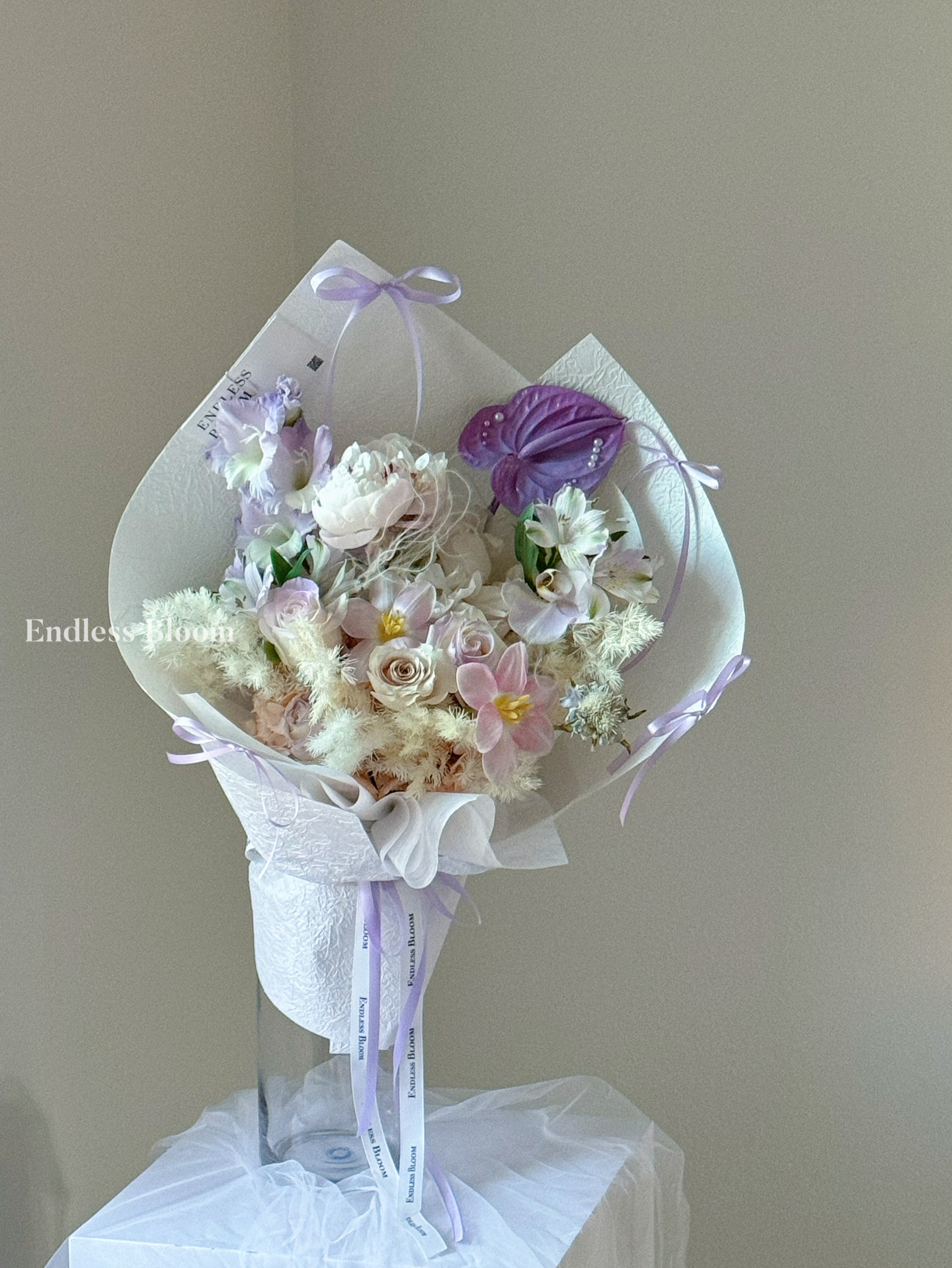 Light Purple Flower Bouquet (Large) 淡紫色混搭花束大号