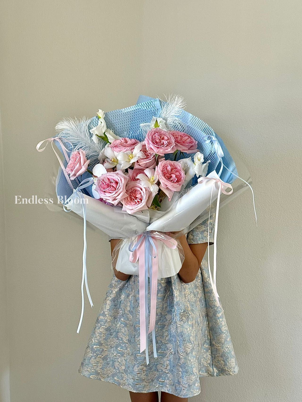 Pink Flower Bouquet (Large) 粉色混搭花束