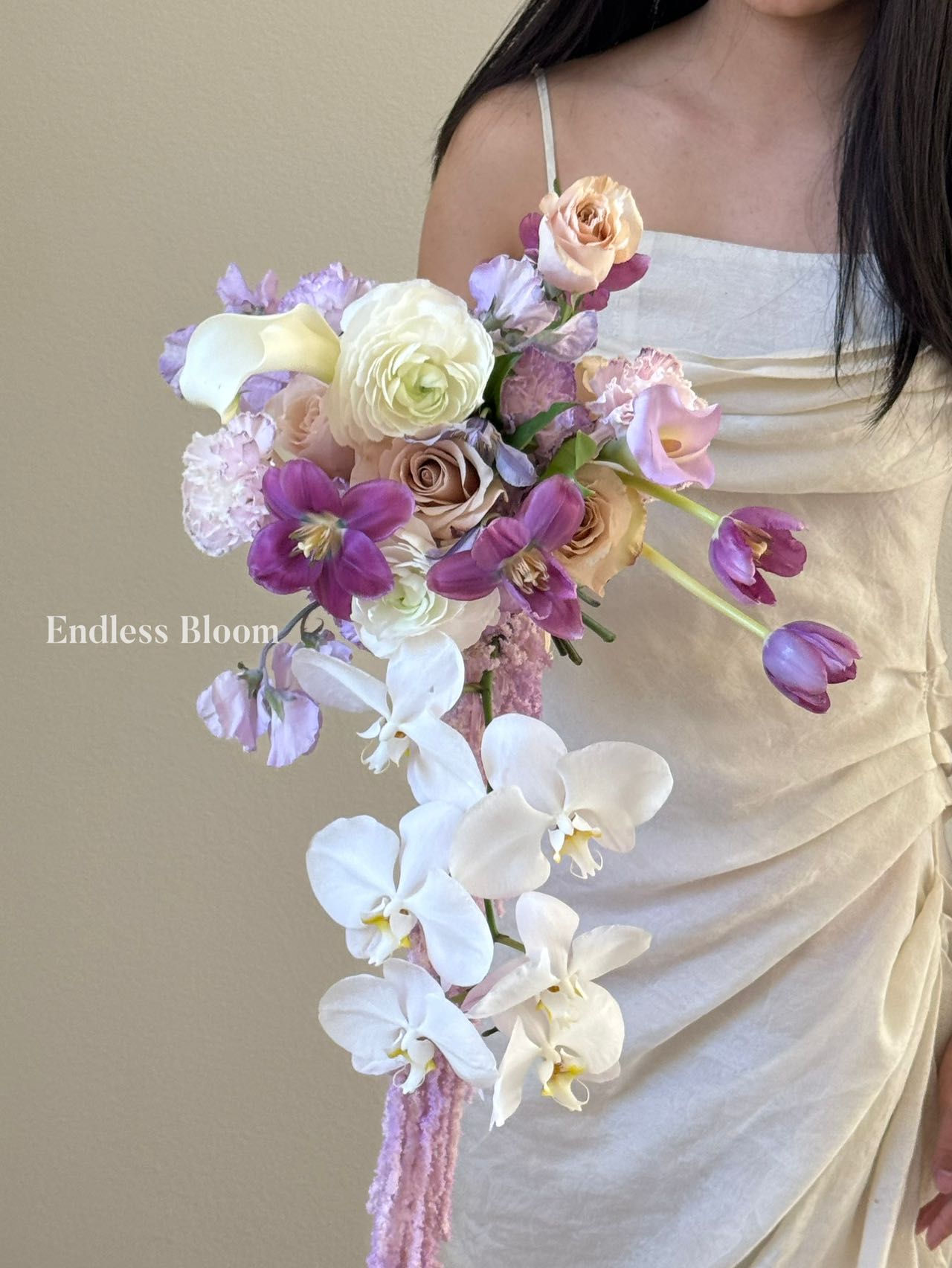 Waterfall Bridal Wedding Bouquet 韩式新娘瀑布手捧花