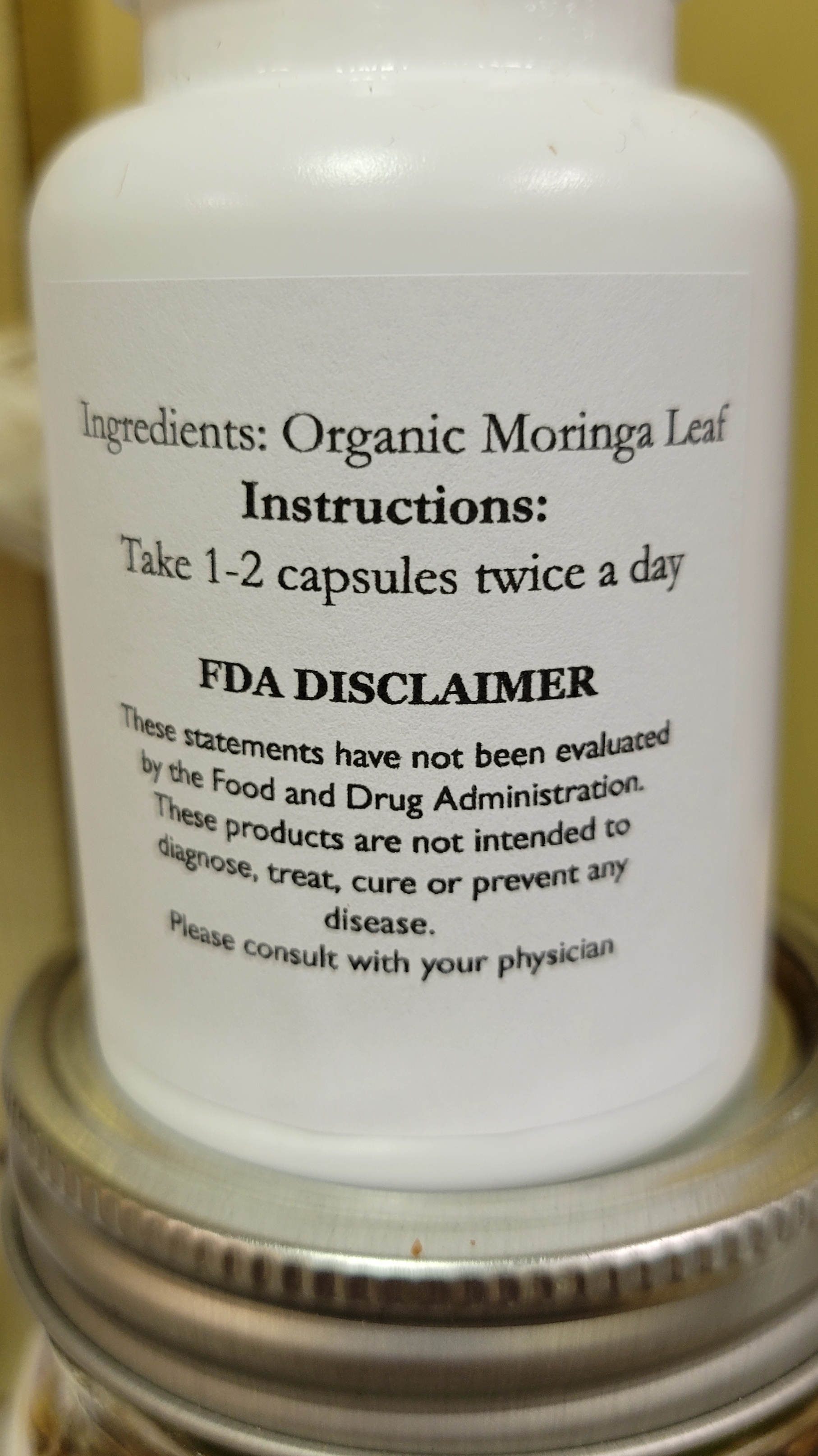 Moringa Leaf Capsules