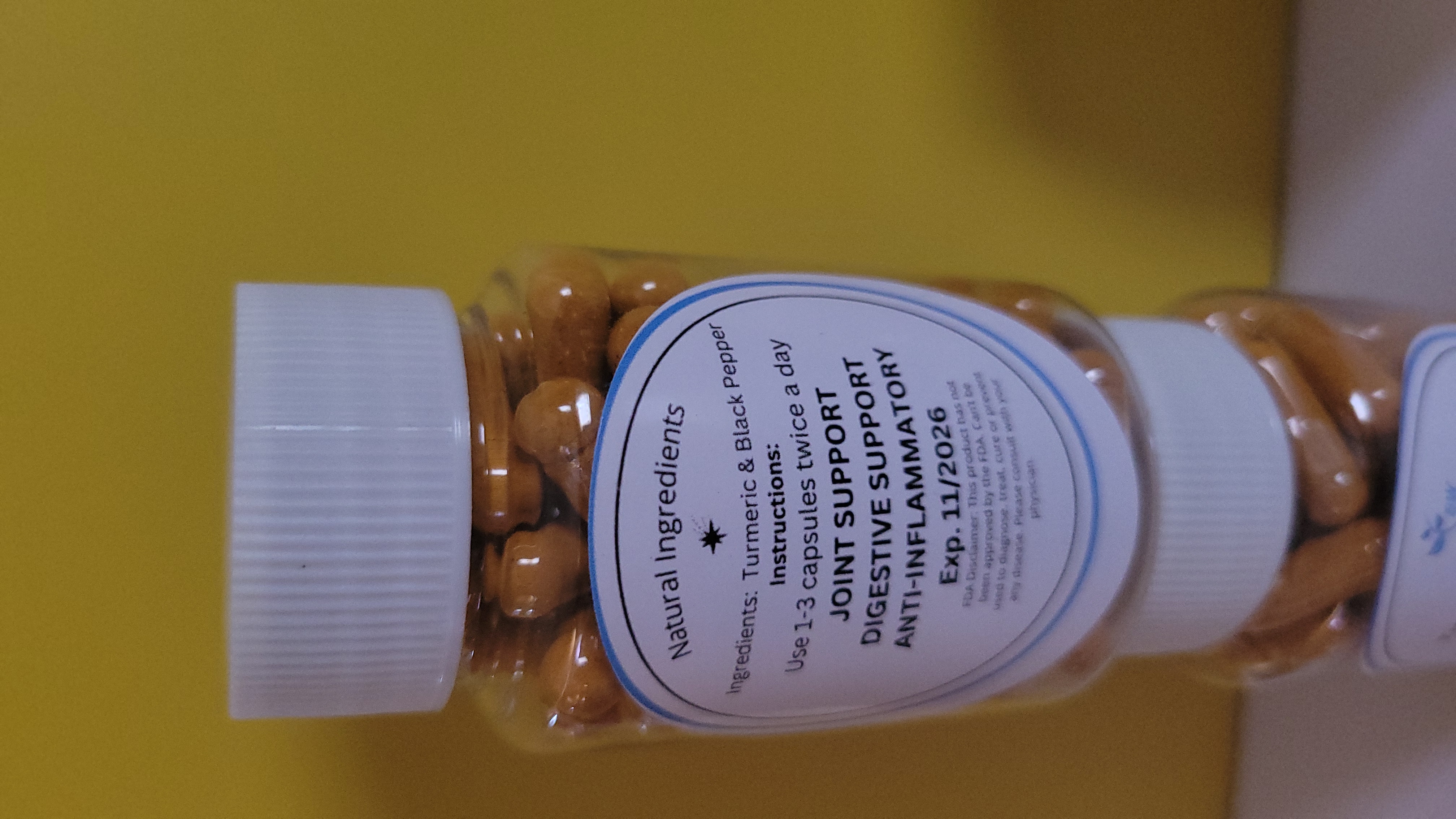 Turmeric and Black Pepper Capsules