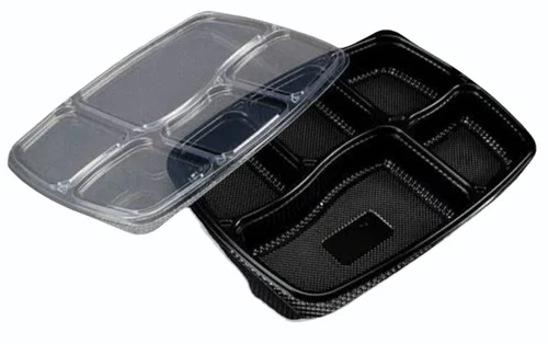 5 Compartment Plastic Disposable Tray