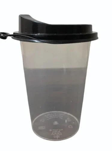 Transparent Glass With Sipper Cap 250ml 