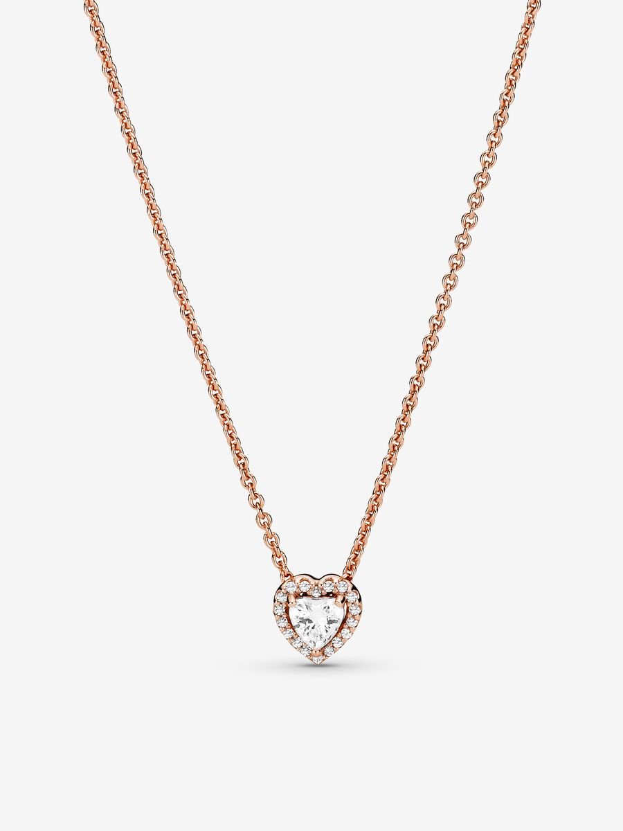 14k Rose Gold Plated Elevated Hearts Giftset