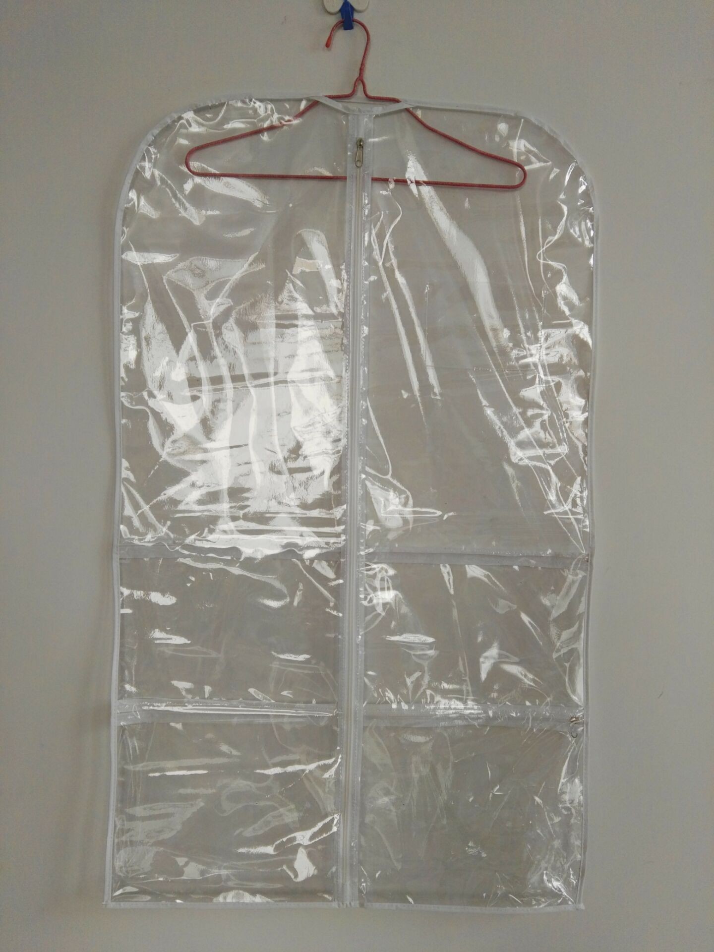 Clear Garment Bag with Apartment 60x100cm