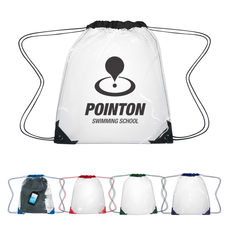 Clear Sports Drawstring Backpack
