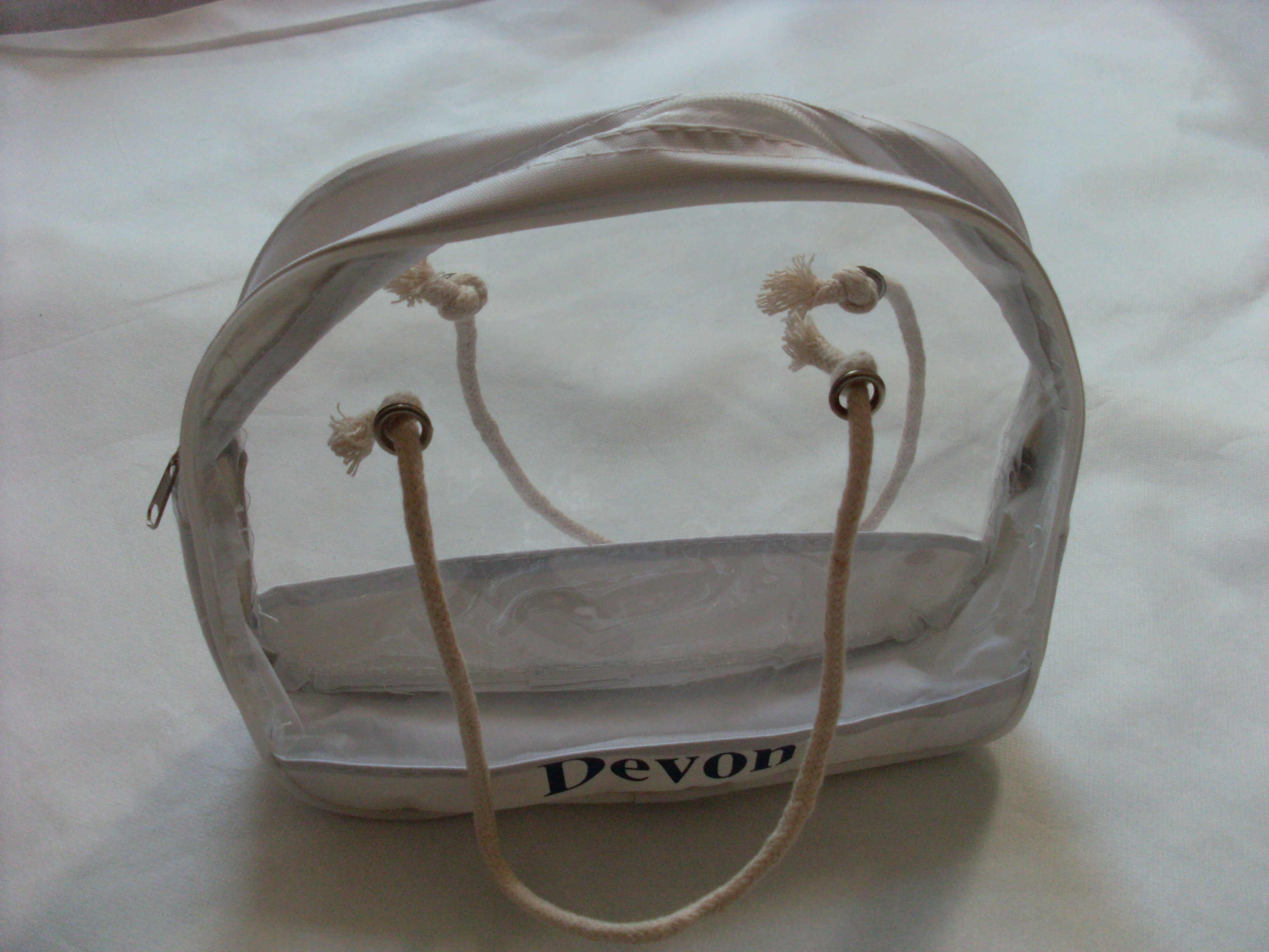 Clear Vinyl Cosmetic Bag