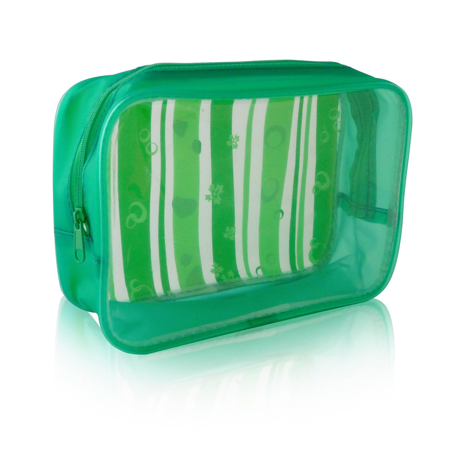 Green Transparent Toiletry Bag