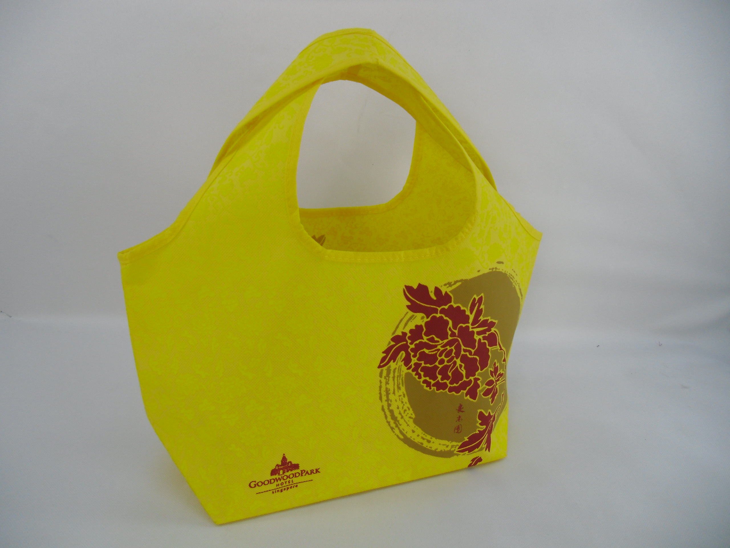 Yellow Tote Bag Die Cut Handlbag