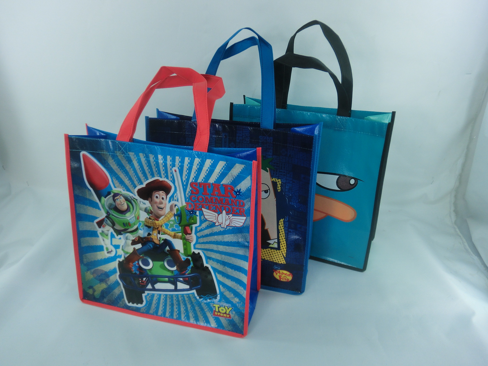 Set of 3 Character-Themed Tote Bags