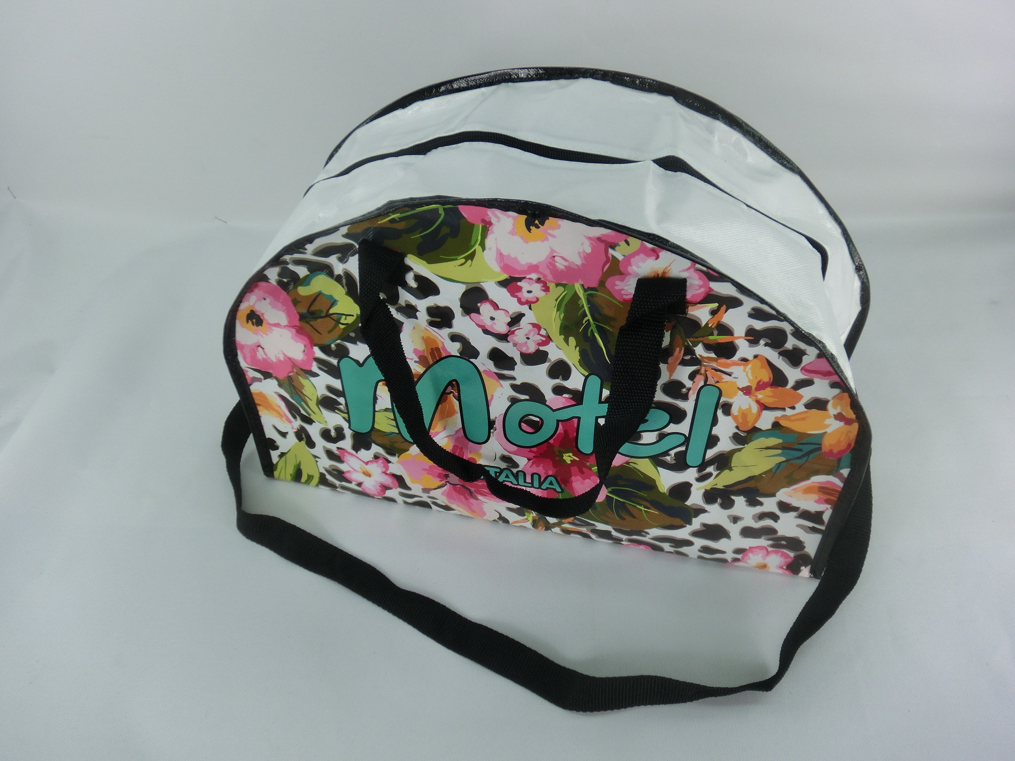 Cheap Floral Travel Bag Non Woven Fabric With Full Color Printing Film Lamination