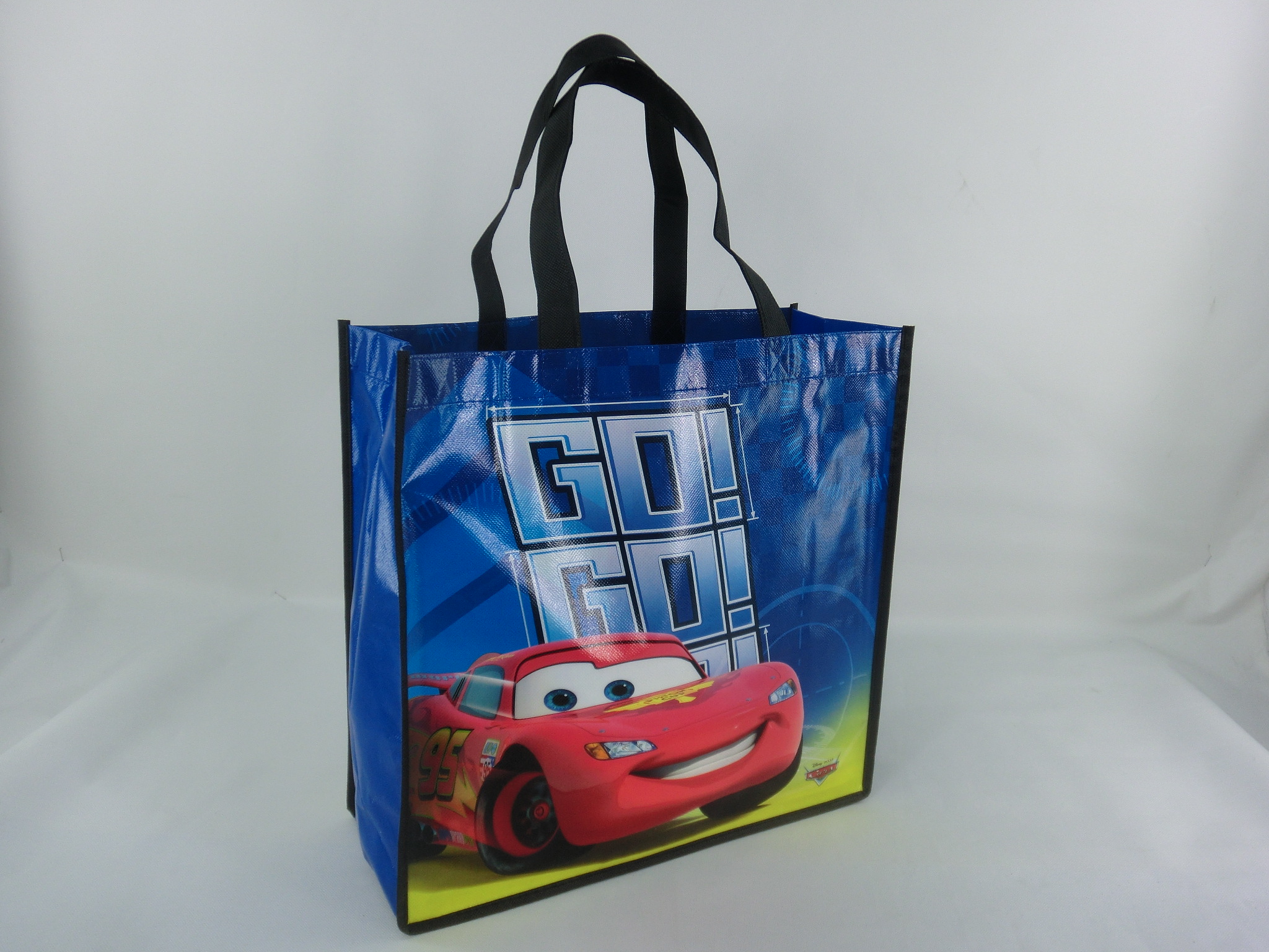 Disney Cars Tote Bag Non Woven Fabric With Film Lamination