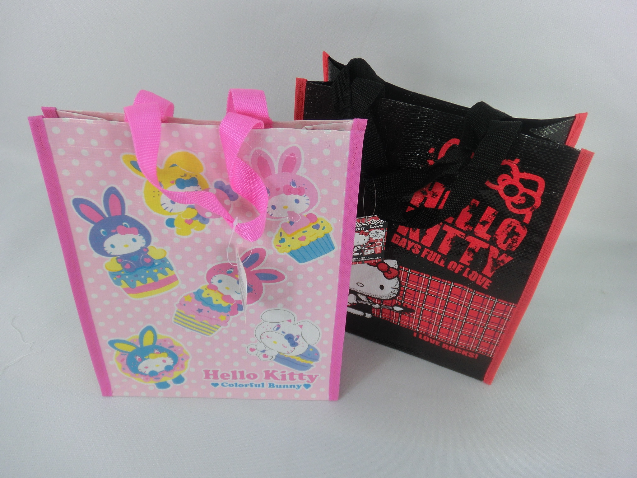 Hello Kitty Themed Tote Bags Made of Woven With Full Color Printing