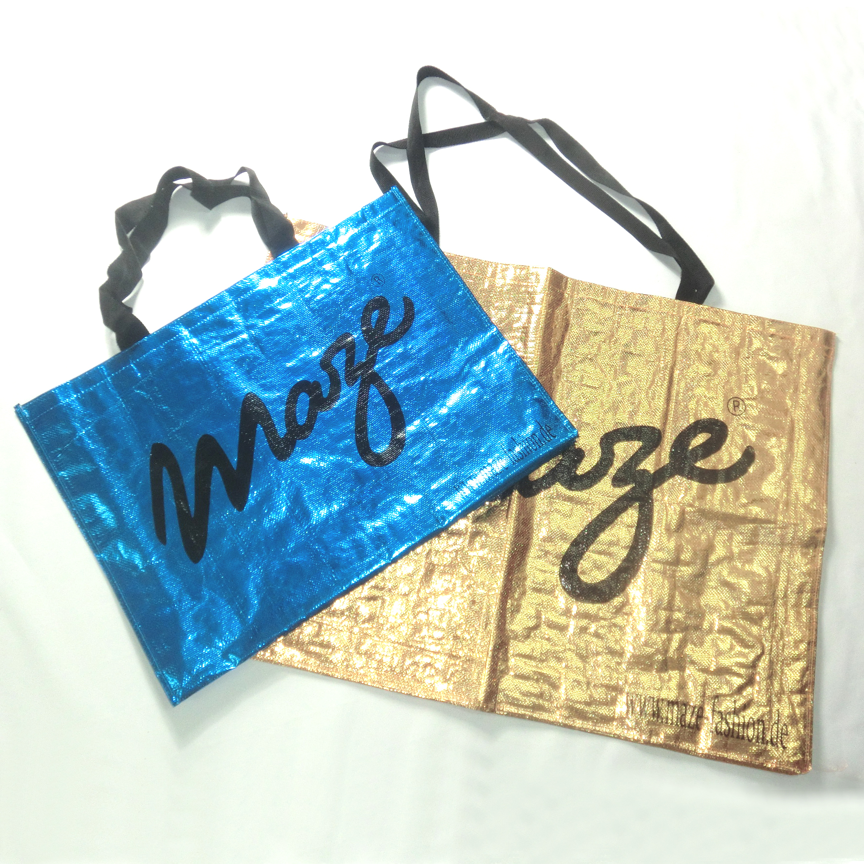Extra Large Maze Shiny Non Woven Shopping Bags