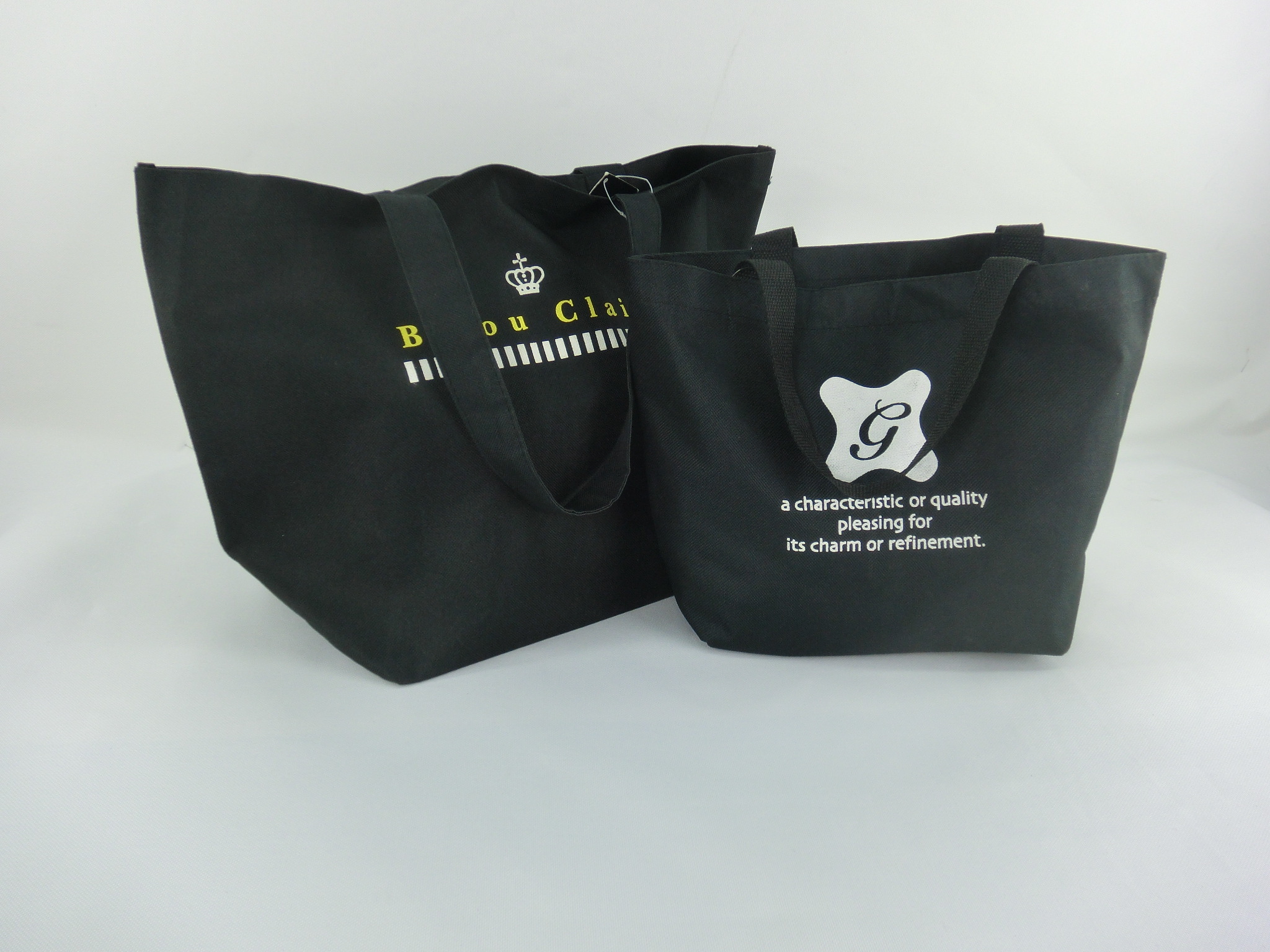 Black Cotton Tote Bags