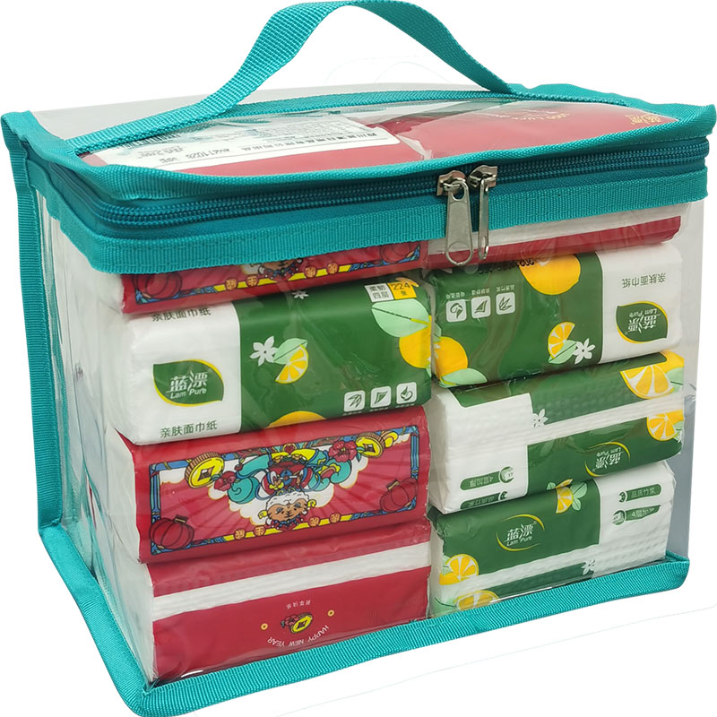 Clear Zipper PVC Bag Home Storage Bag Cosmetic Package