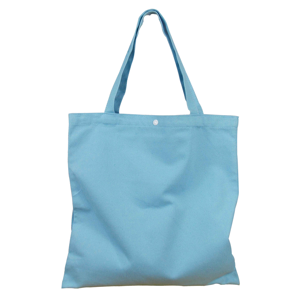 Light Blue 210D Polyester Tote Shopping Bag
